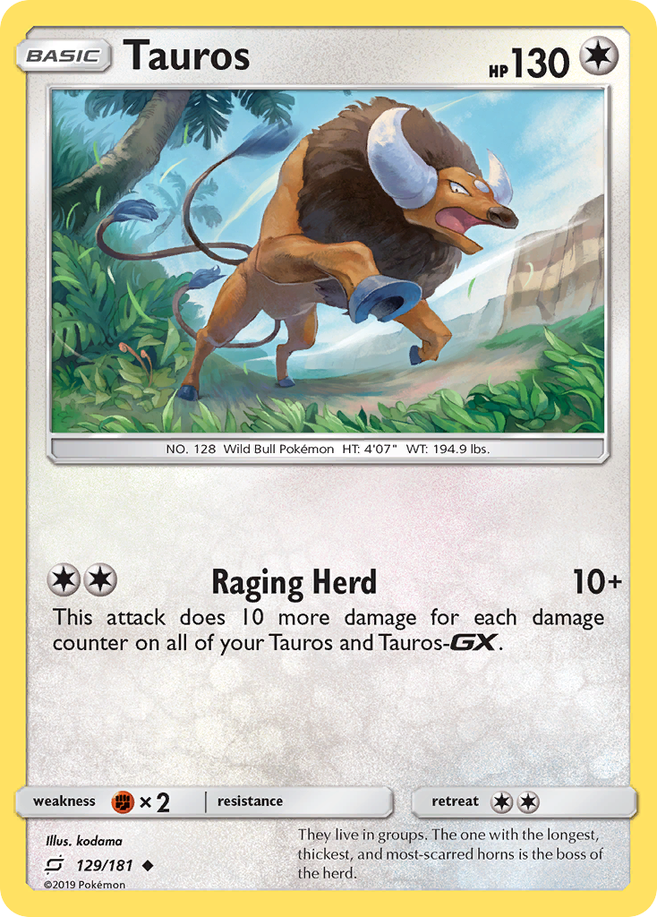 Tauros — illustrated card