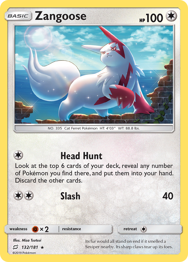 Zangoose — illustrated card