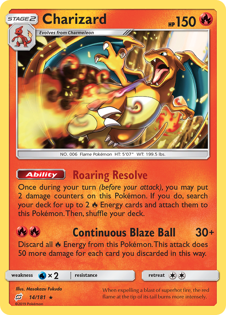 Charizard — illustrated card