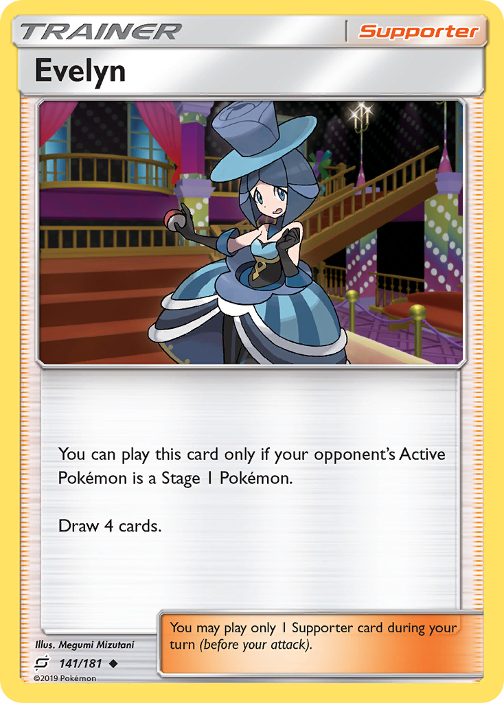 Evelyn — illustrated card
