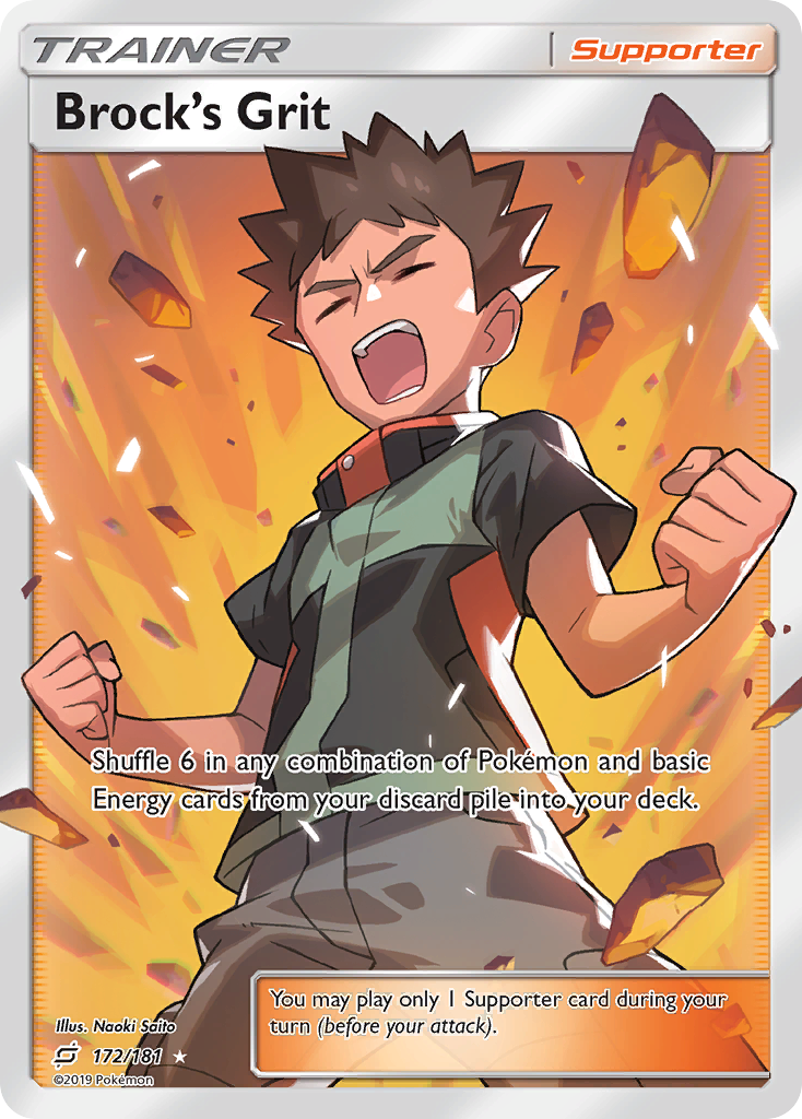 Brock's Grit — illustrated card