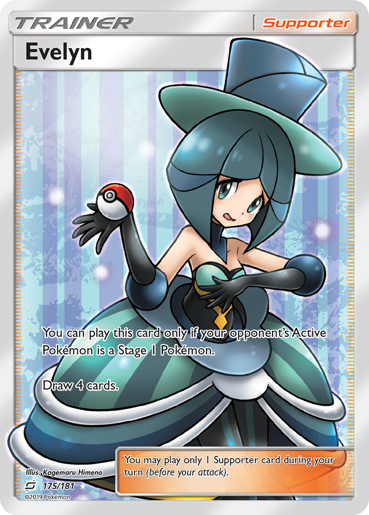Evelyn — illustrated card