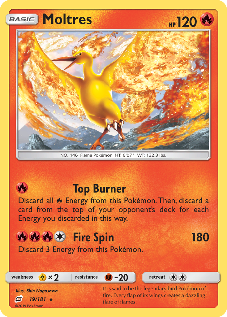 Moltres — illustrated card