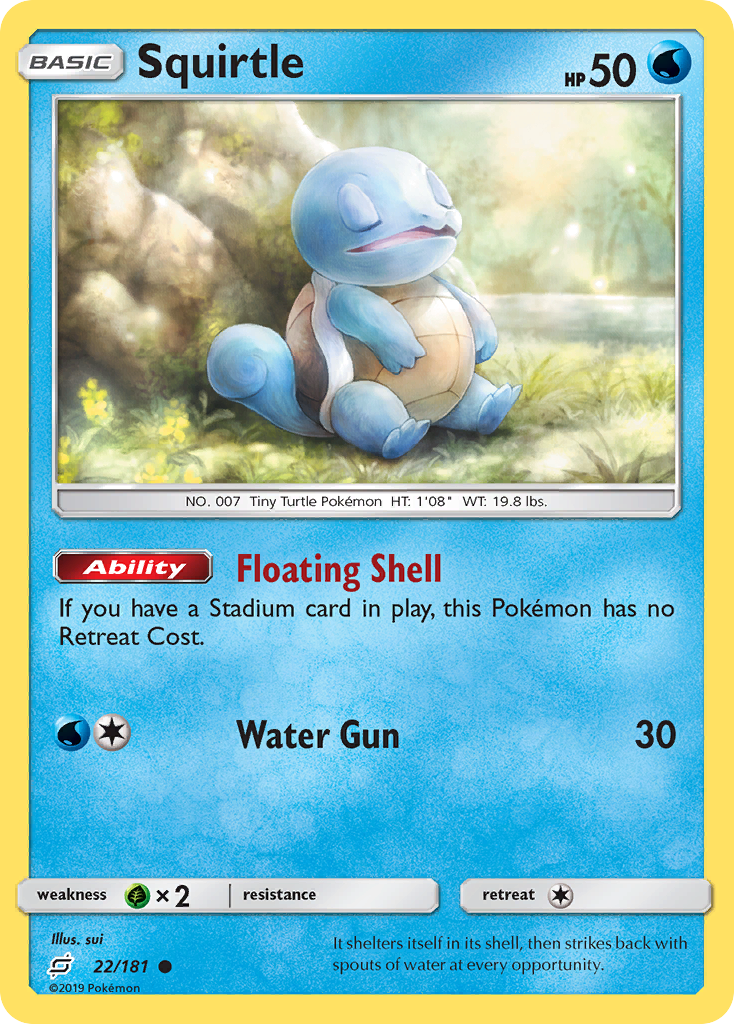 Squirtle — illustrated card