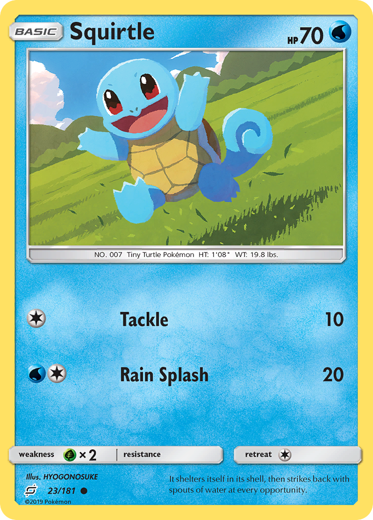 Squirtle — illustrated card