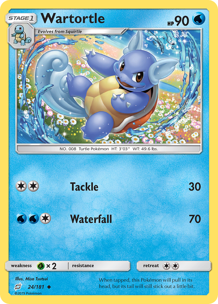 Wartortle — illustrated card