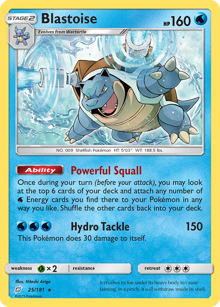 Blastoise — illustrated card