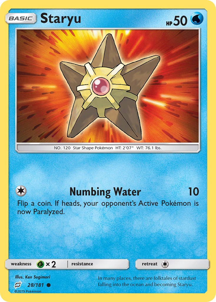 Staryu — illustrated card