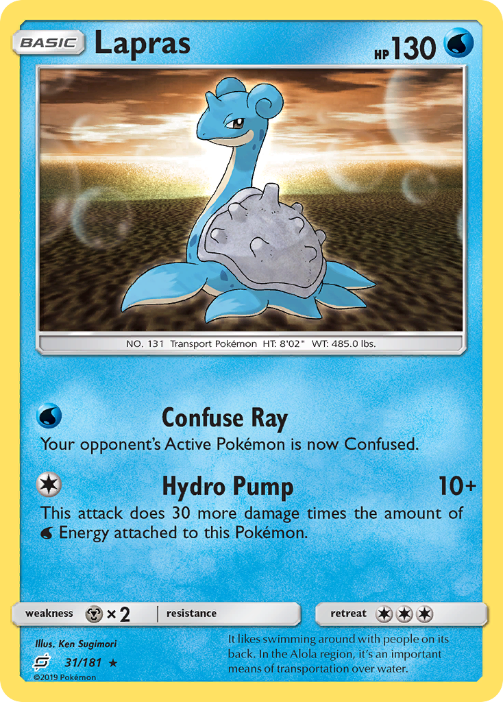 Lapras — illustrated card