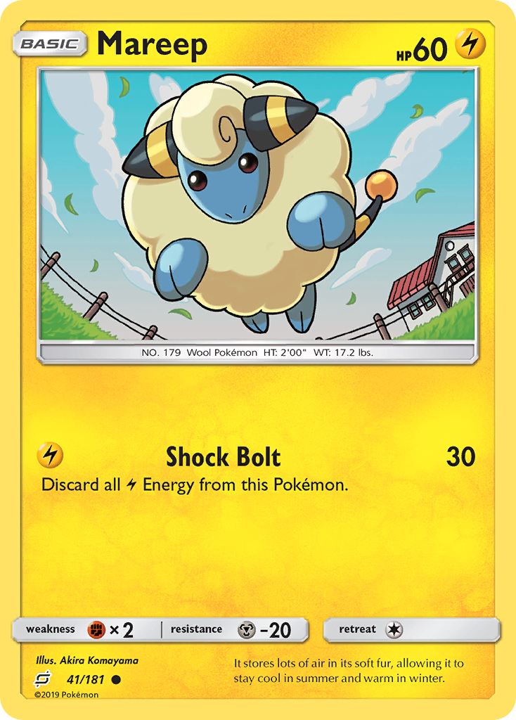 Mareep — illustrated card