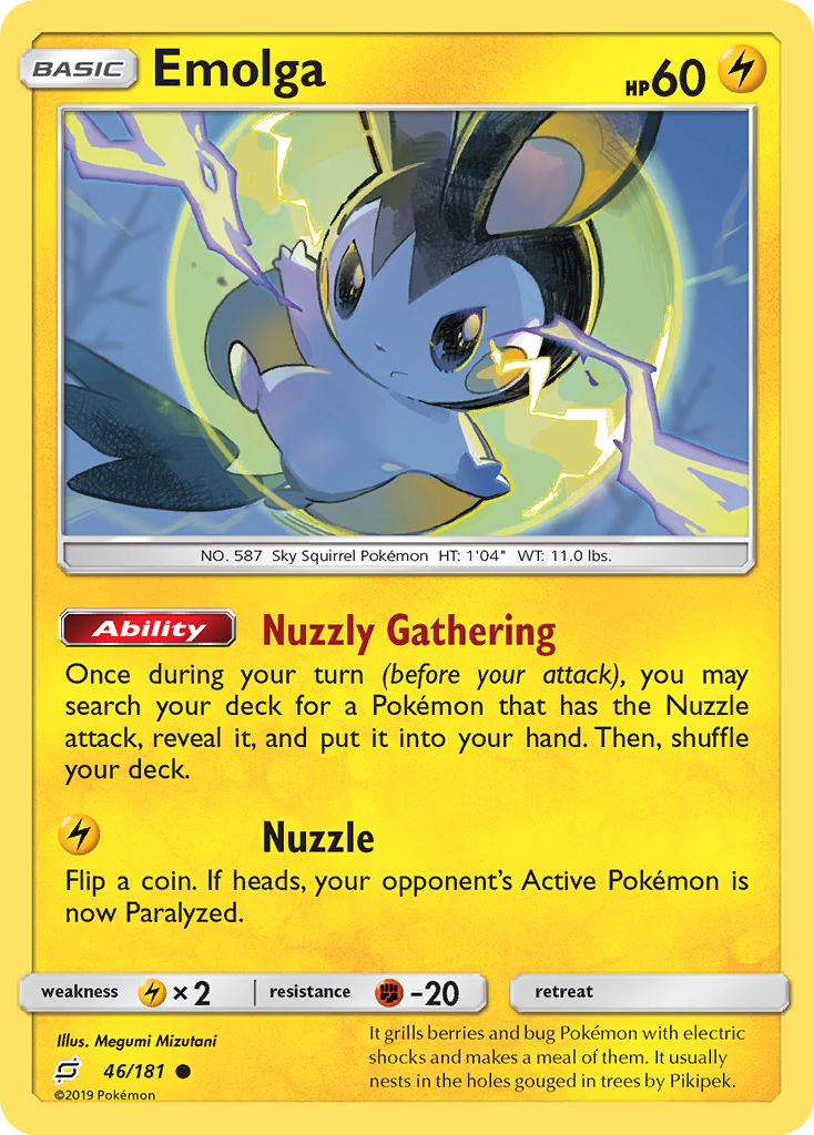 Emolga — illustrated card