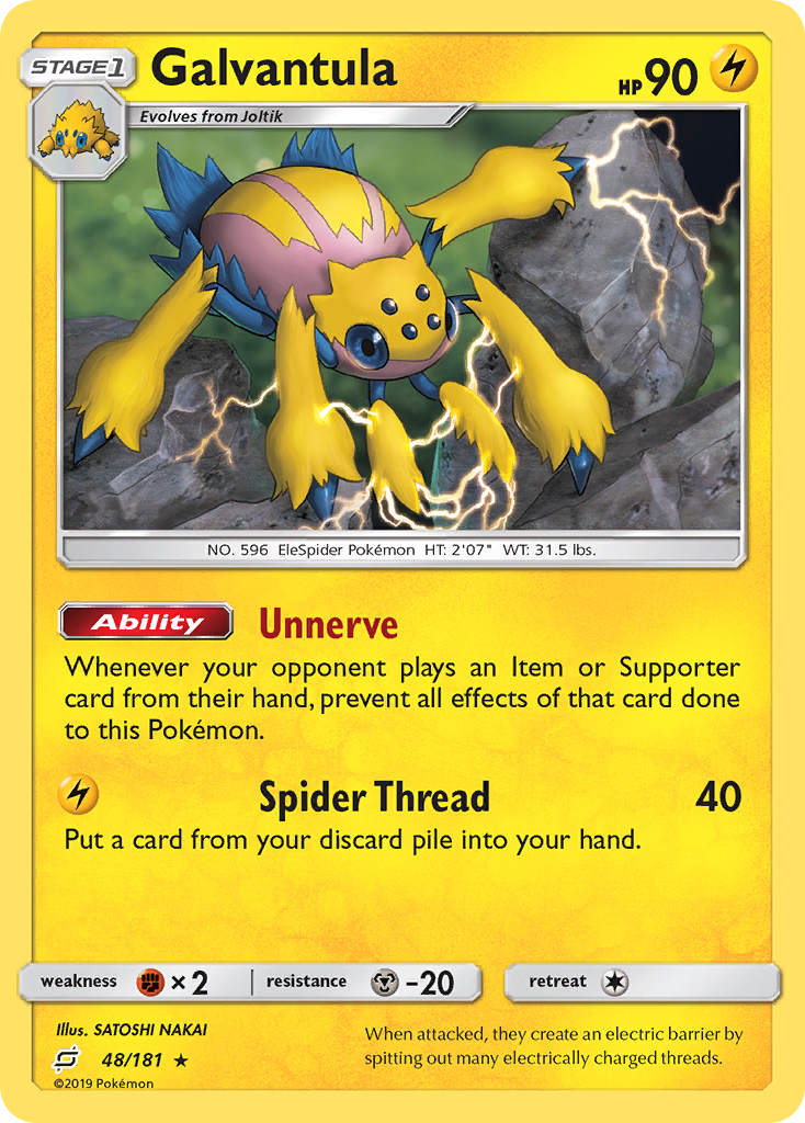 Galvantula — illustrated card