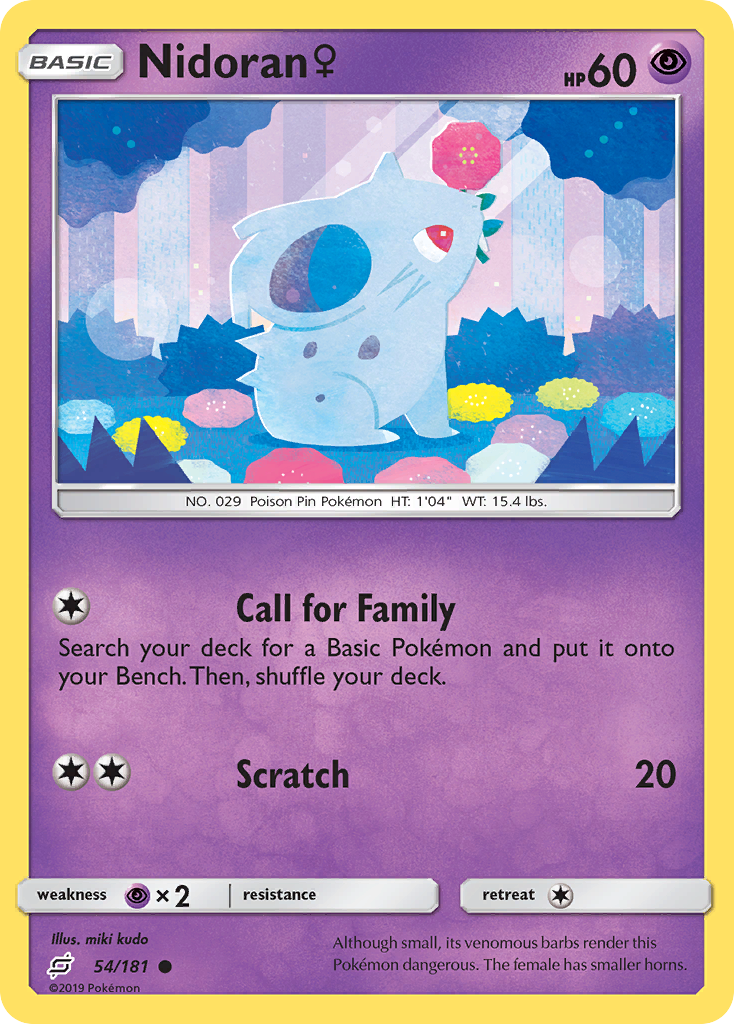 Nidoran ♀ — illustrated card