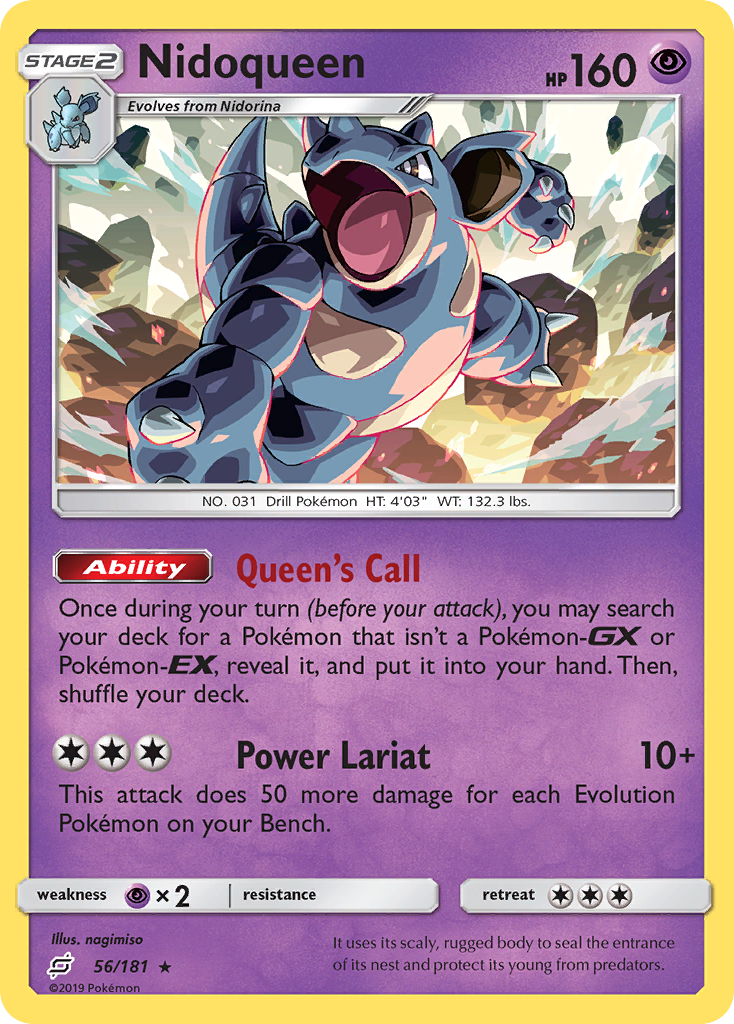 Nidoqueen — illustrated card