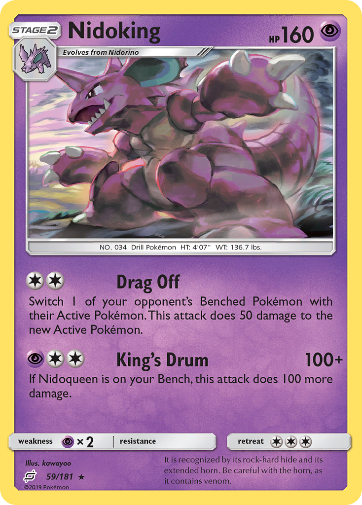 Nidoking — illustrated card