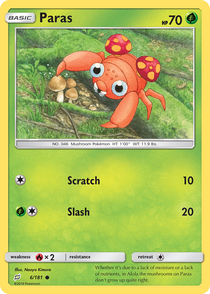 Paras — illustrated card