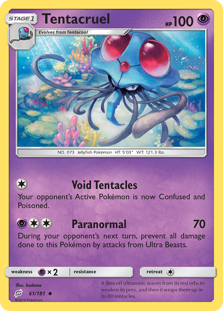 Tentacruel — illustrated card