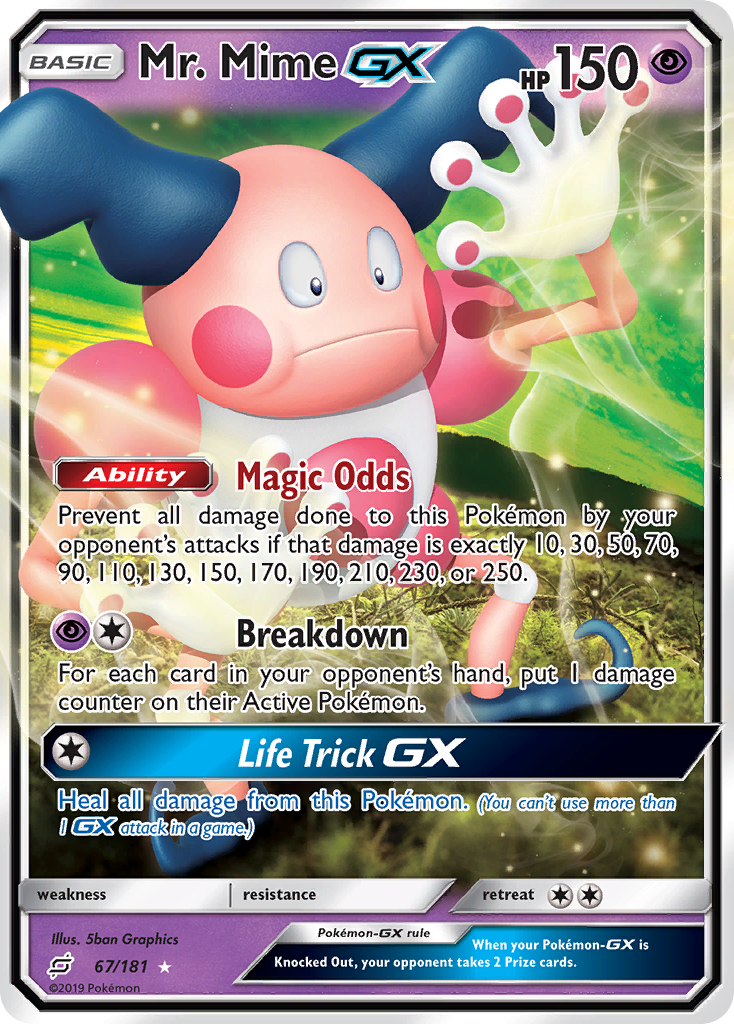 Mr. Mime-GX — illustrated card