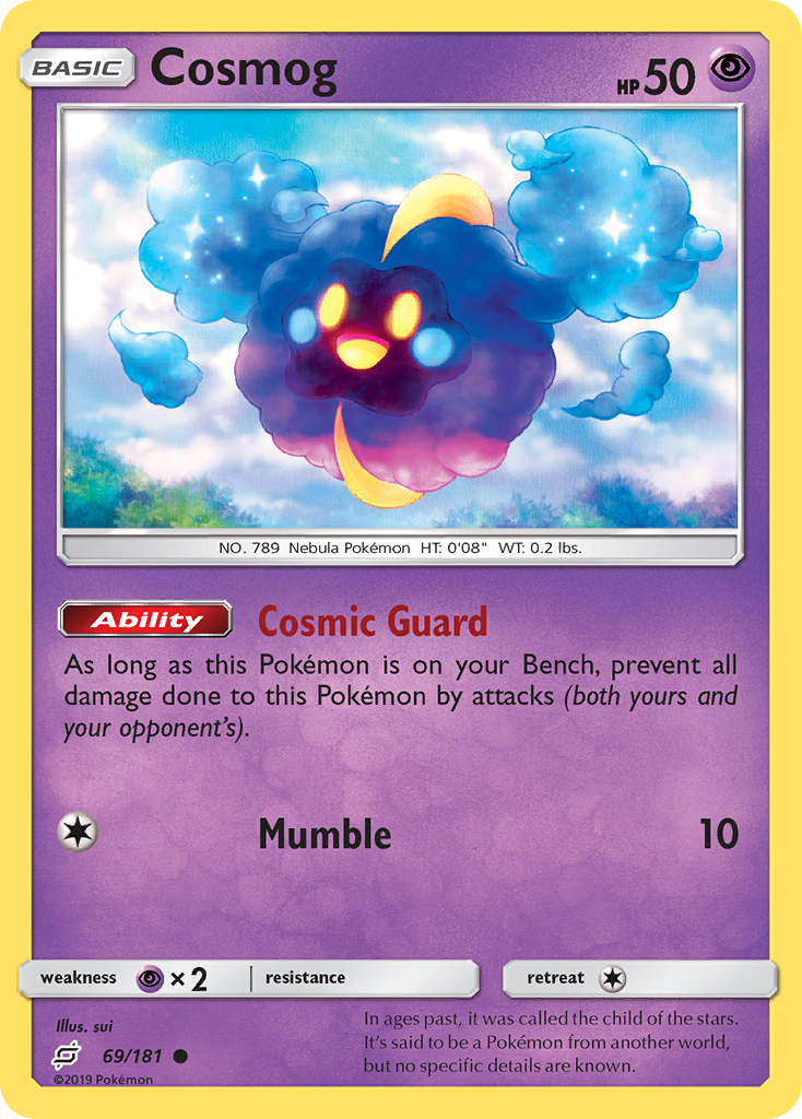 Cosmog — illustrated card