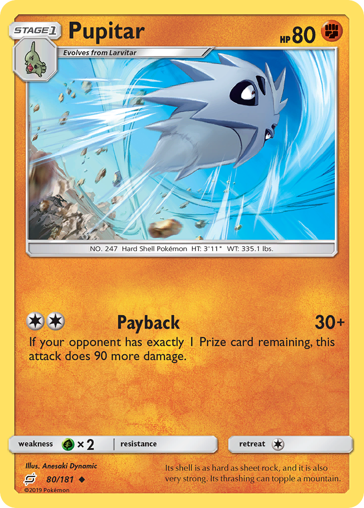 Pupitar — illustrated card