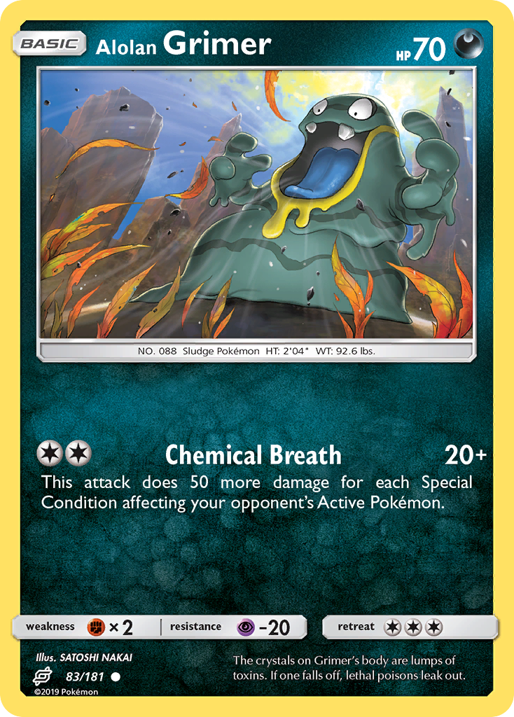Alolan Grimer — illustrated card