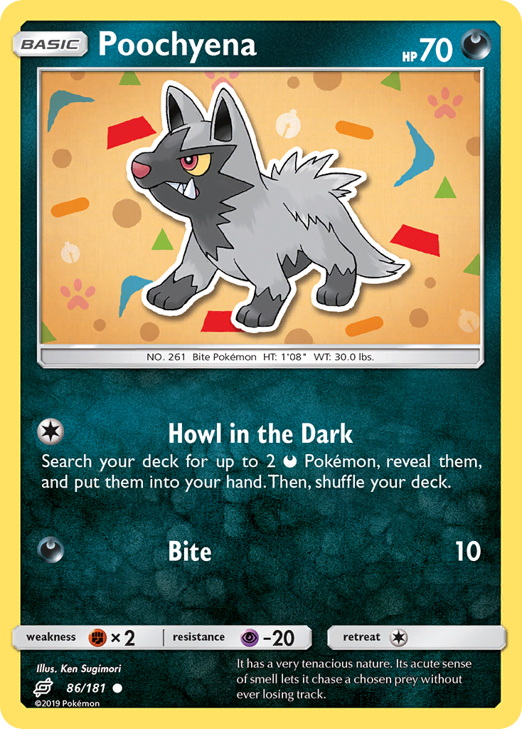 Poochyena — illustrated card