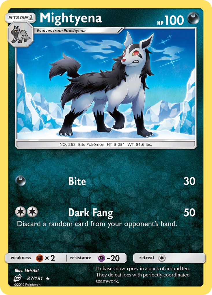 Mightyena — illustrated card