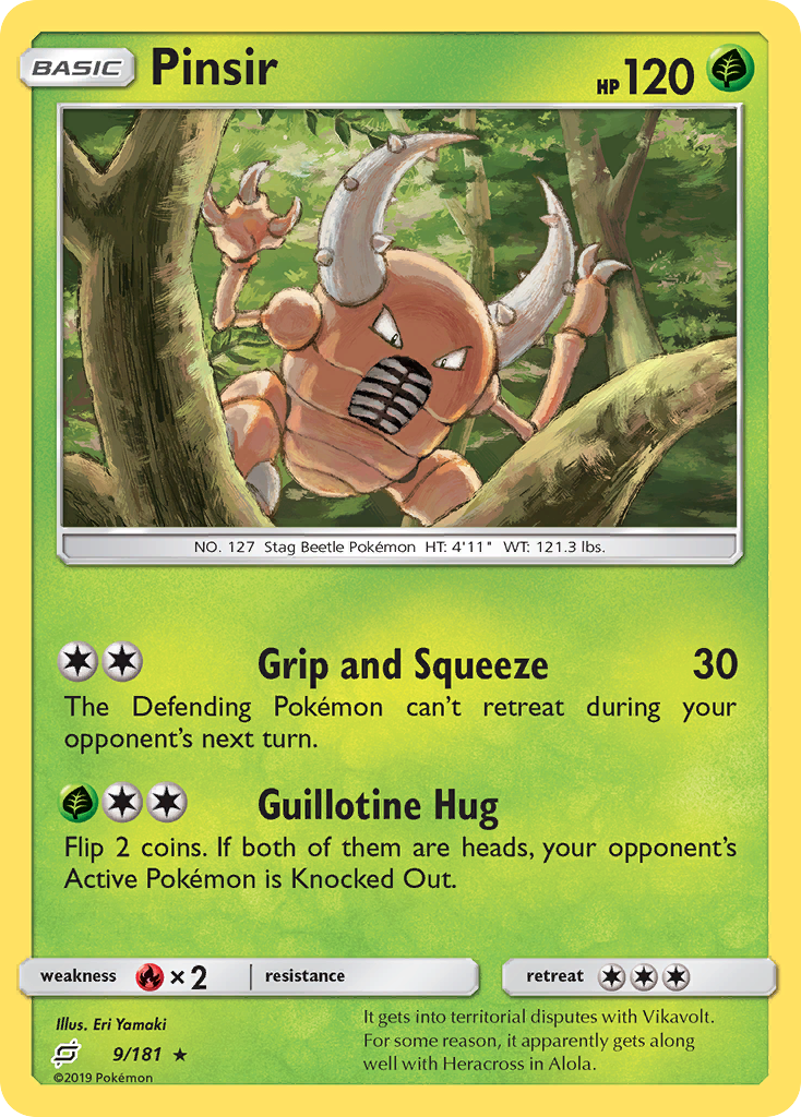 Pinsir — illustrated card