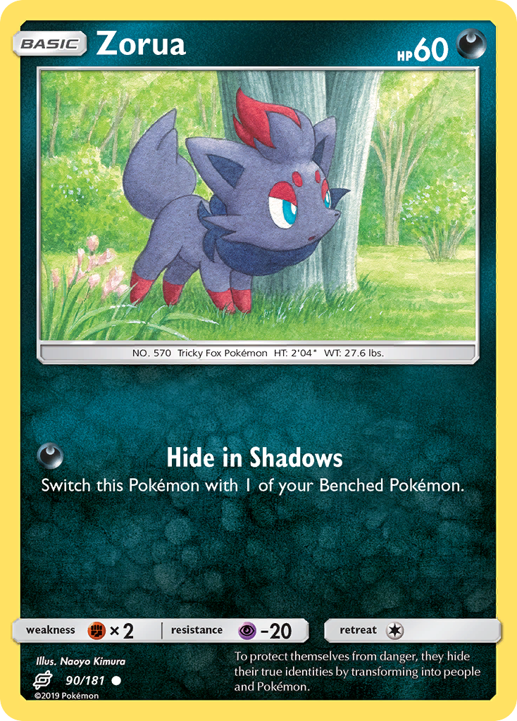 Zorua — illustrated card