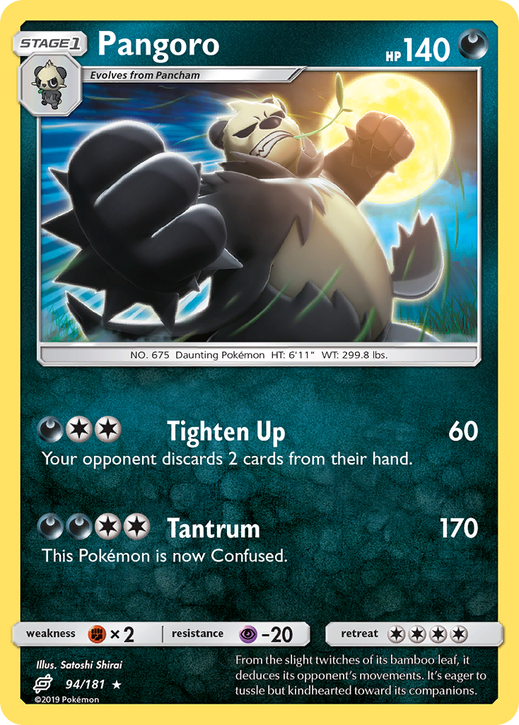 Pangoro — illustrated card