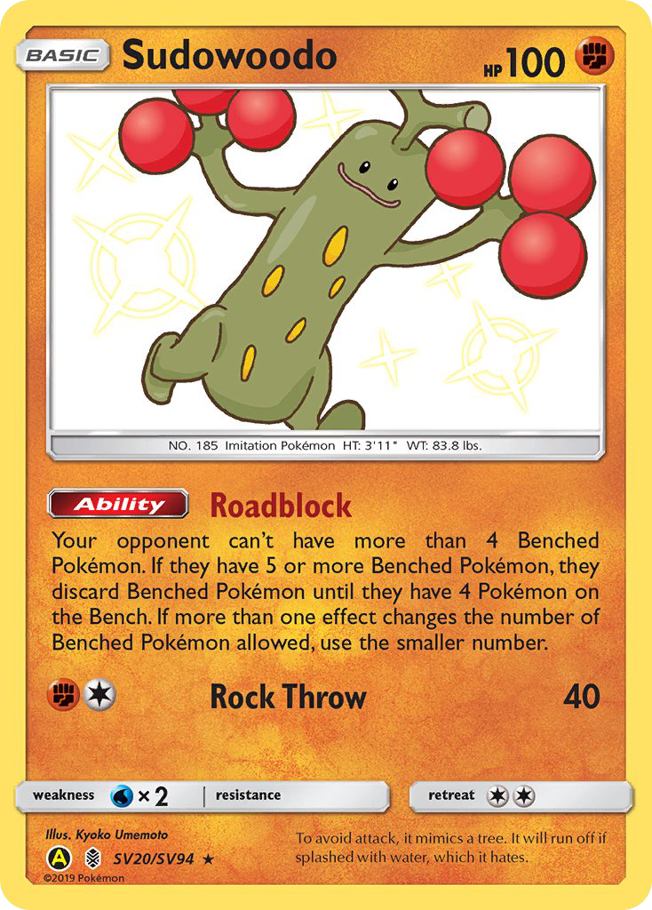 Sudowoodo — illustrated card