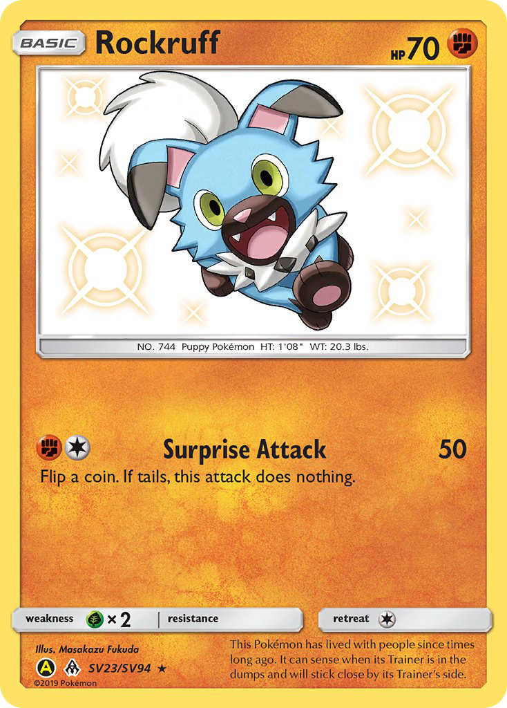 Rockruff — illustrated card