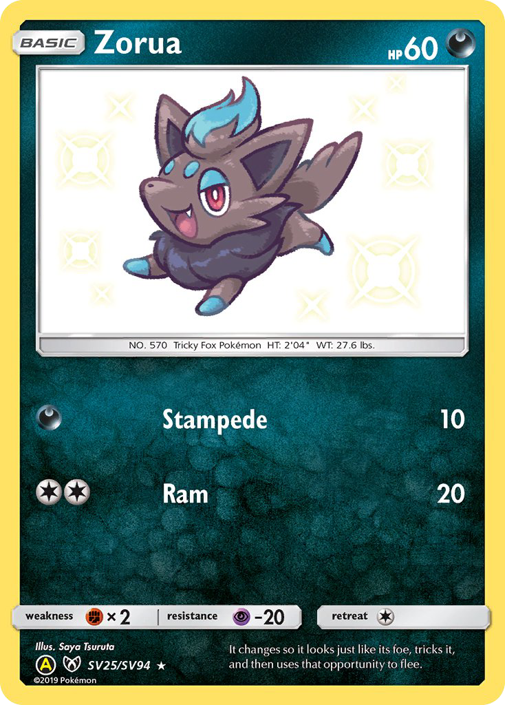 Zorua — illustrated card