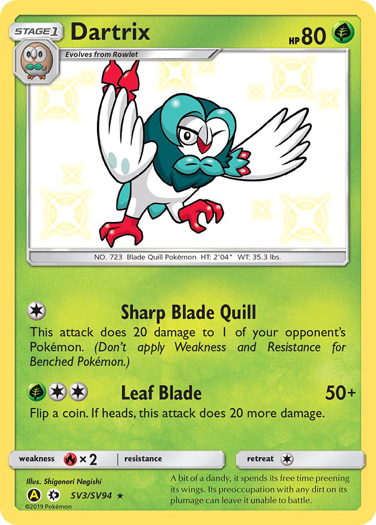 Dartrix — illustrated card