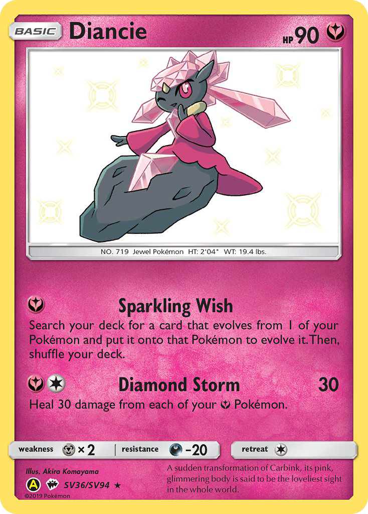 Diancie — illustrated card
