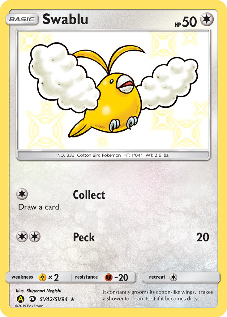 Swablu — illustrated card