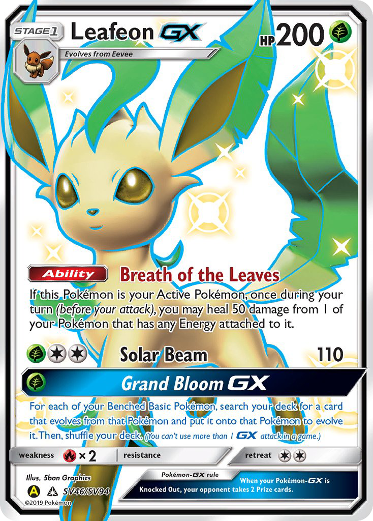 Leafeon-GX — illustrated card