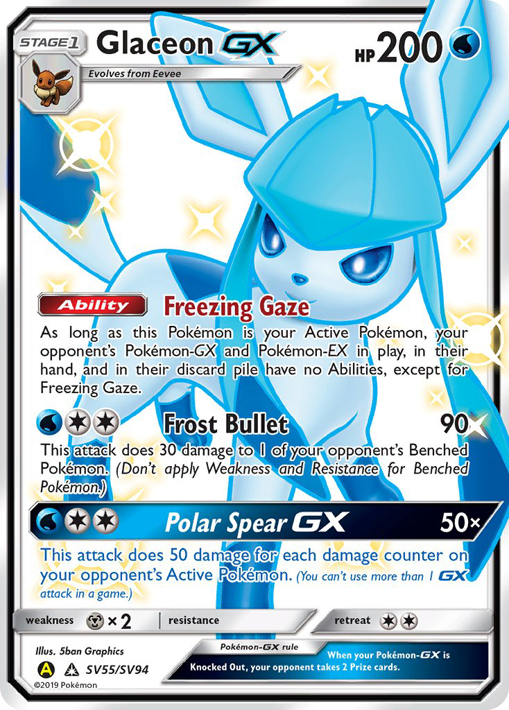 Glaceon-GX — illustrated card