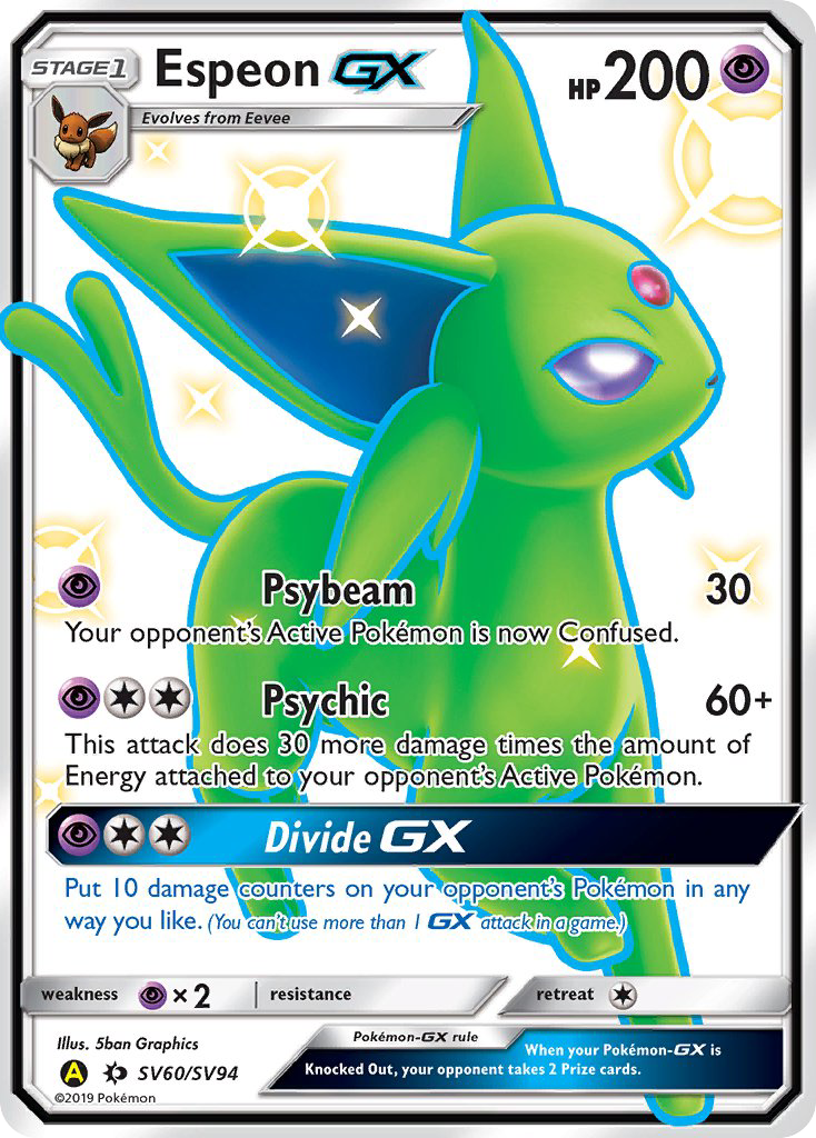 Espeon-GX — illustrated card
