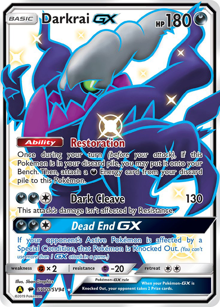 Darkrai-GX — illustrated card