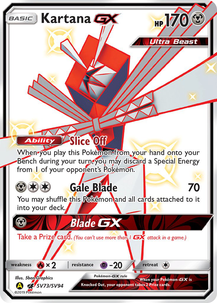 Kartana-GX — illustrated card