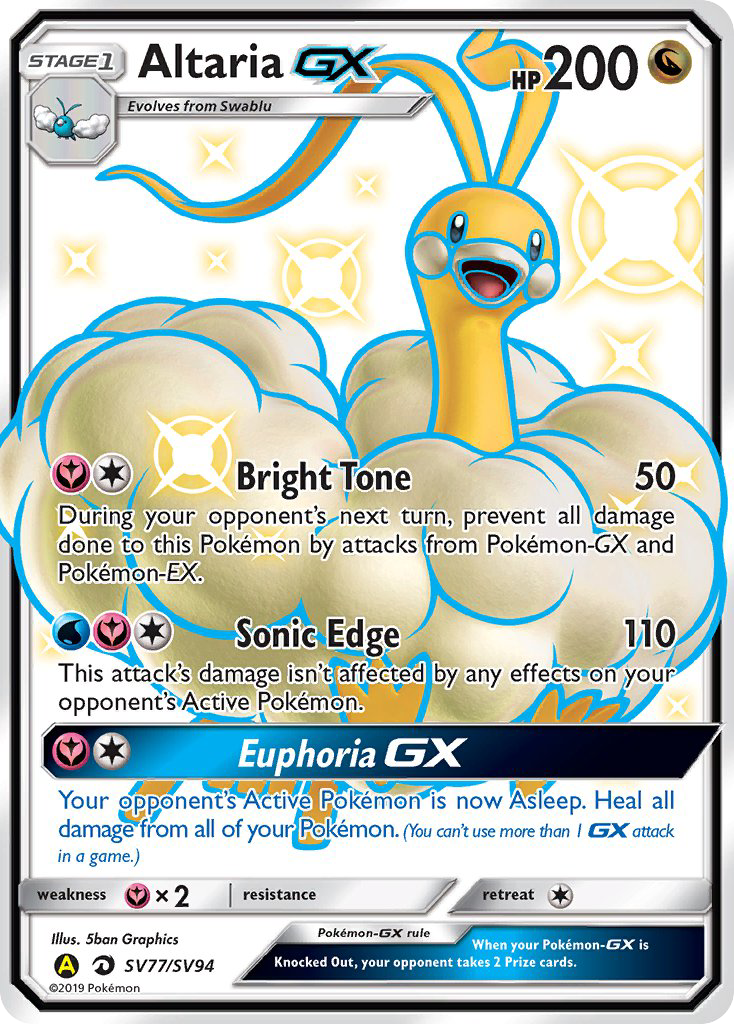 Altaria-GX — illustrated card