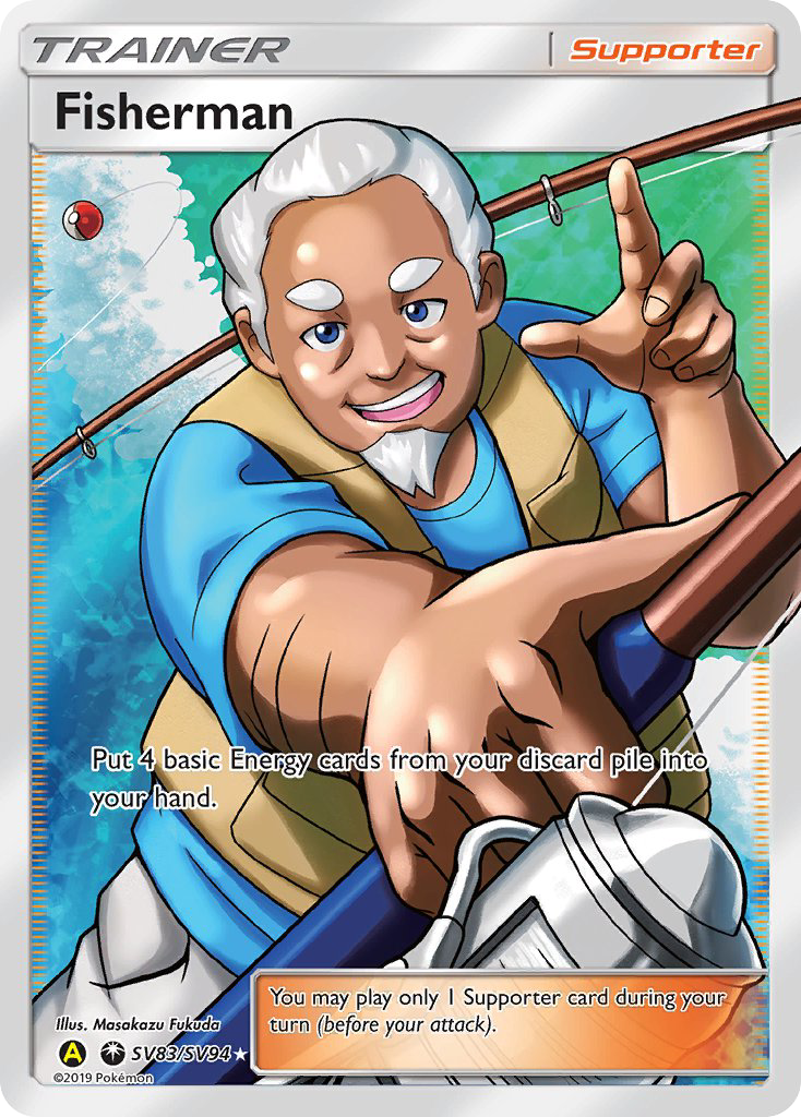Fisherman — illustrated card