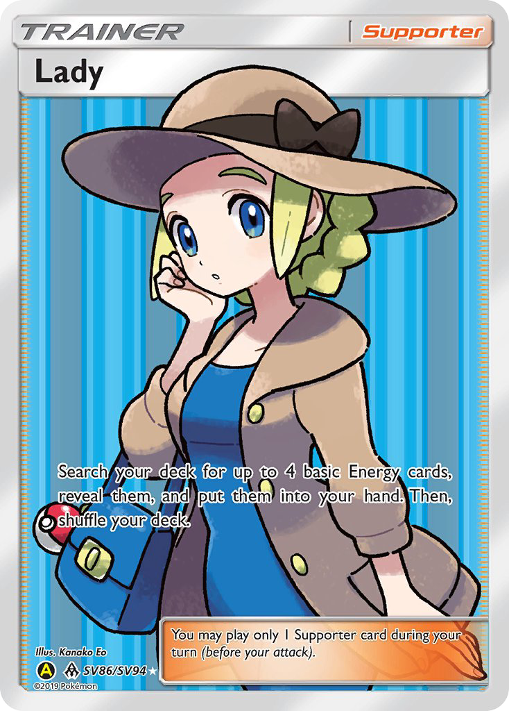 Lady — illustrated card