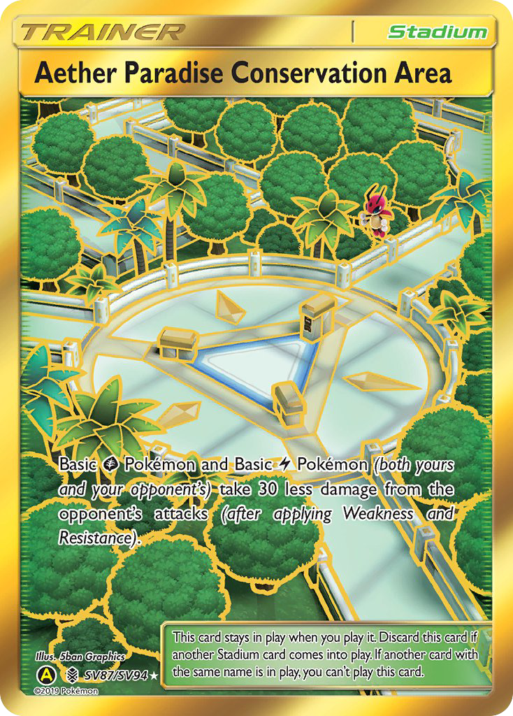 Aether Paradise Conservation Area — illustrated card