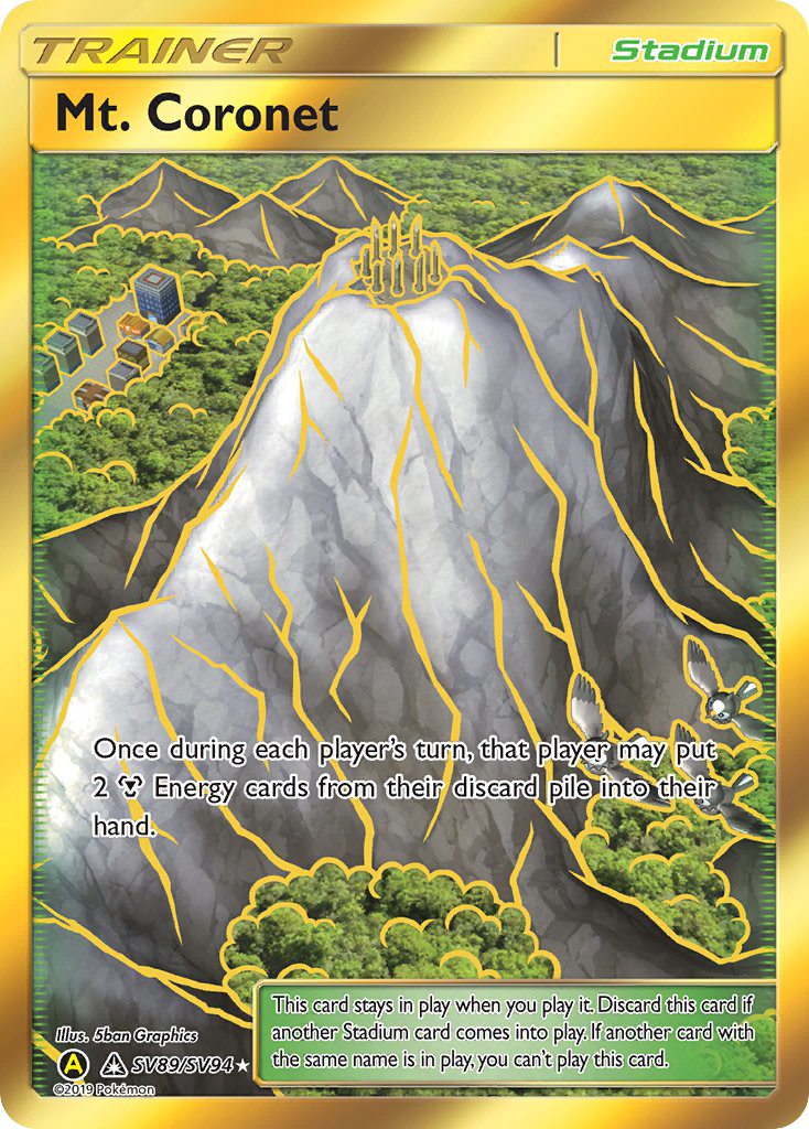 Mt. Coronet — illustrated card