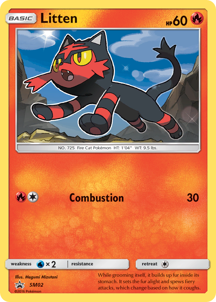 Litten — illustrated card