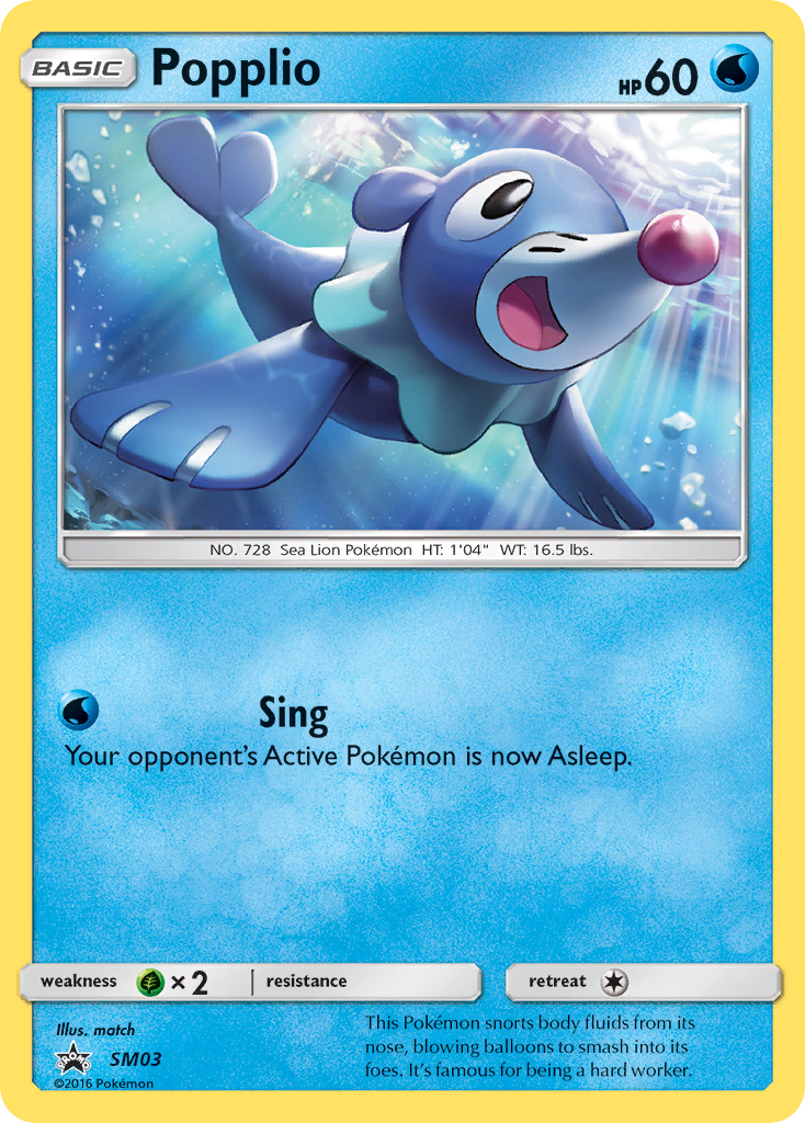 Popplio — illustrated card