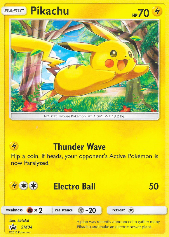 Pikachu — illustrated card
