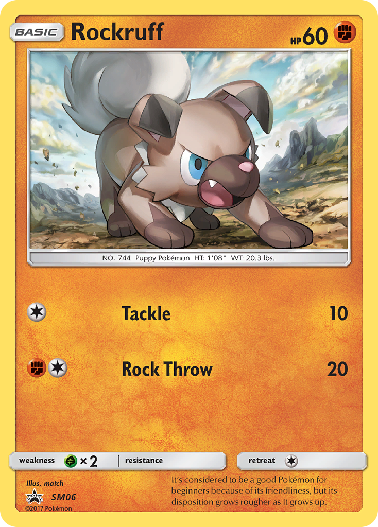 Rockruff — illustrated card